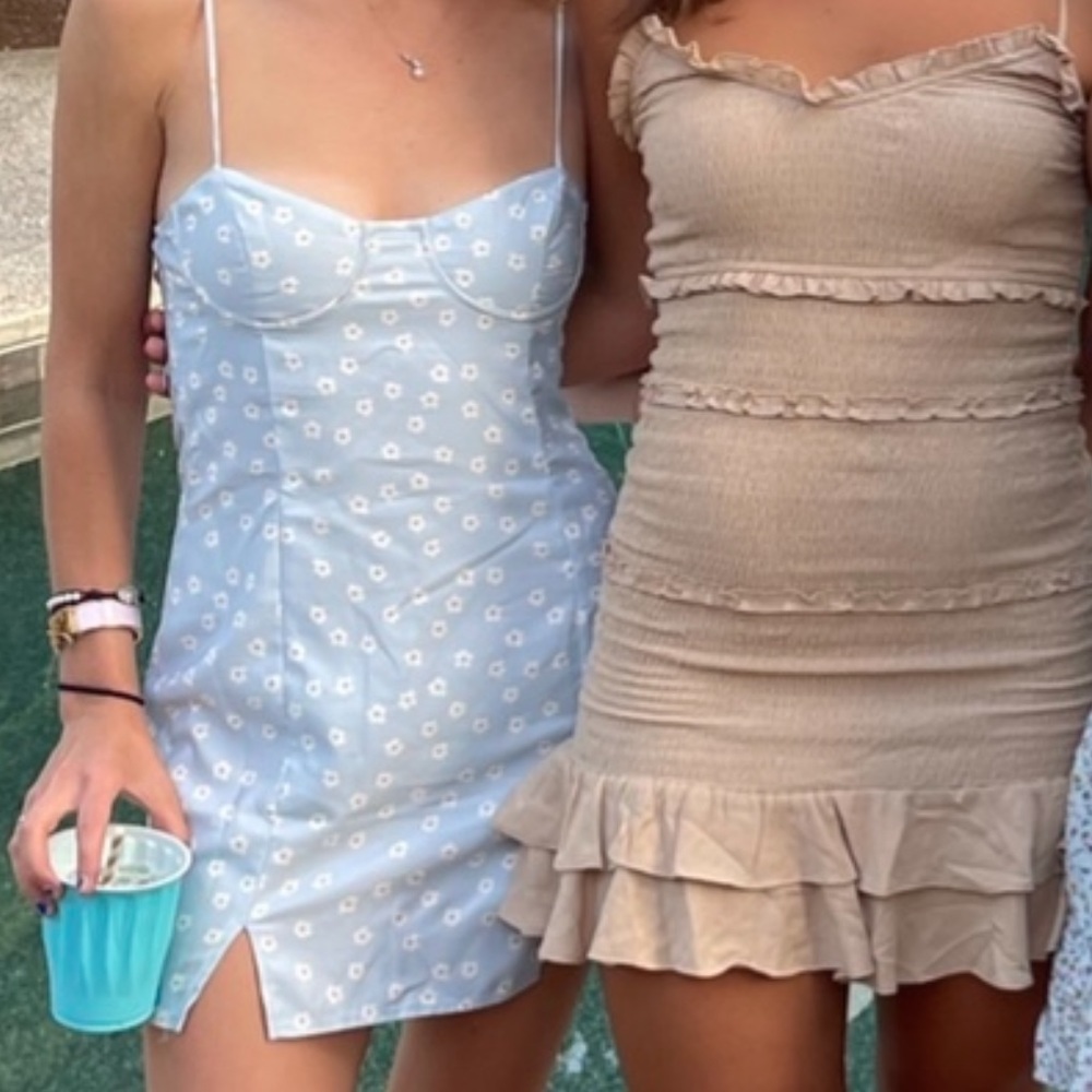 Mini dress. Floral